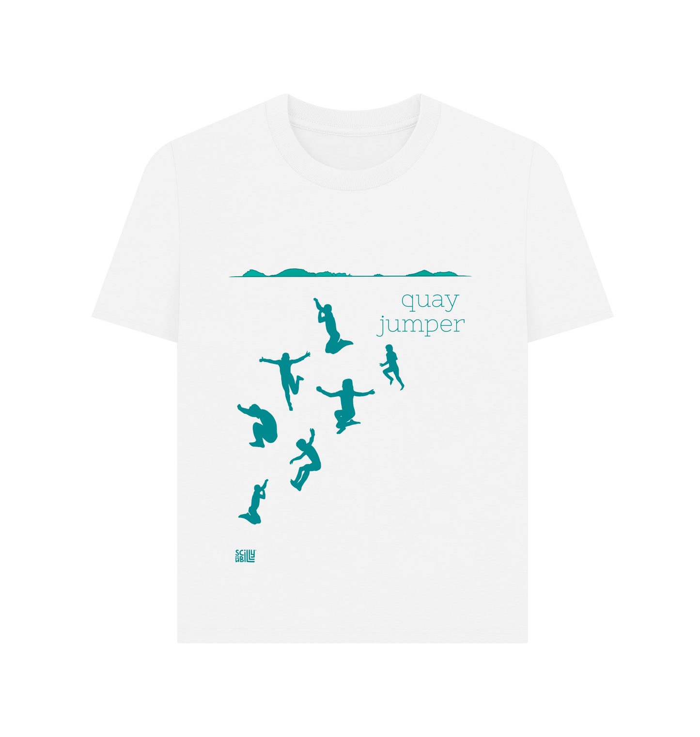 White Printed T-shirt Front