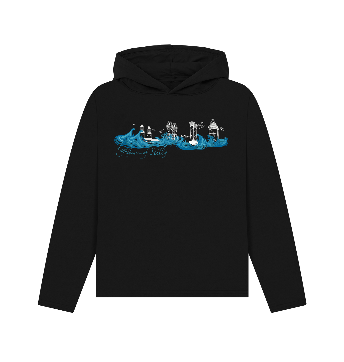 Black Recycled Hoody Front