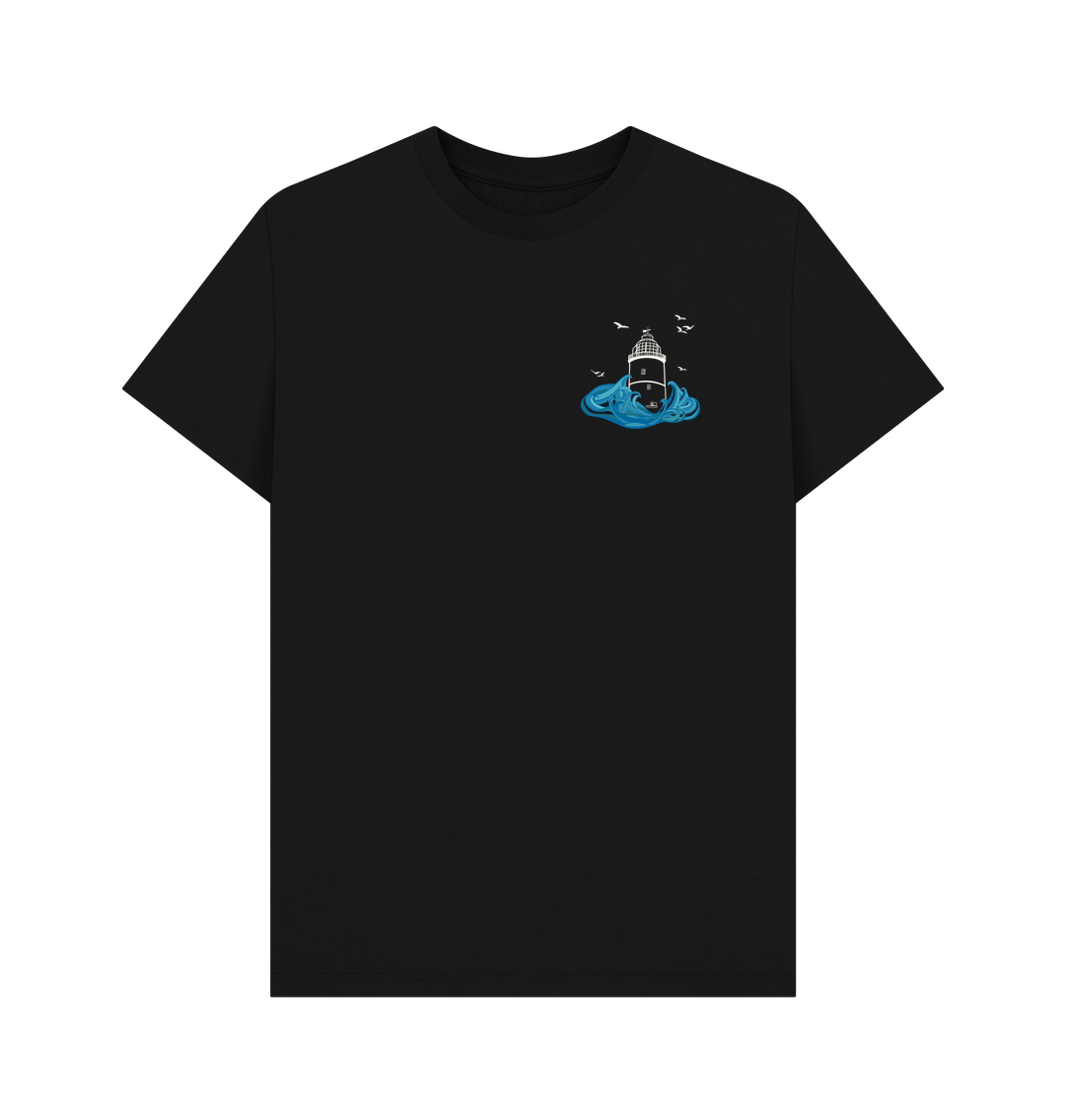 Black St Agnes Men's \/ Unisex Tee (plain back)