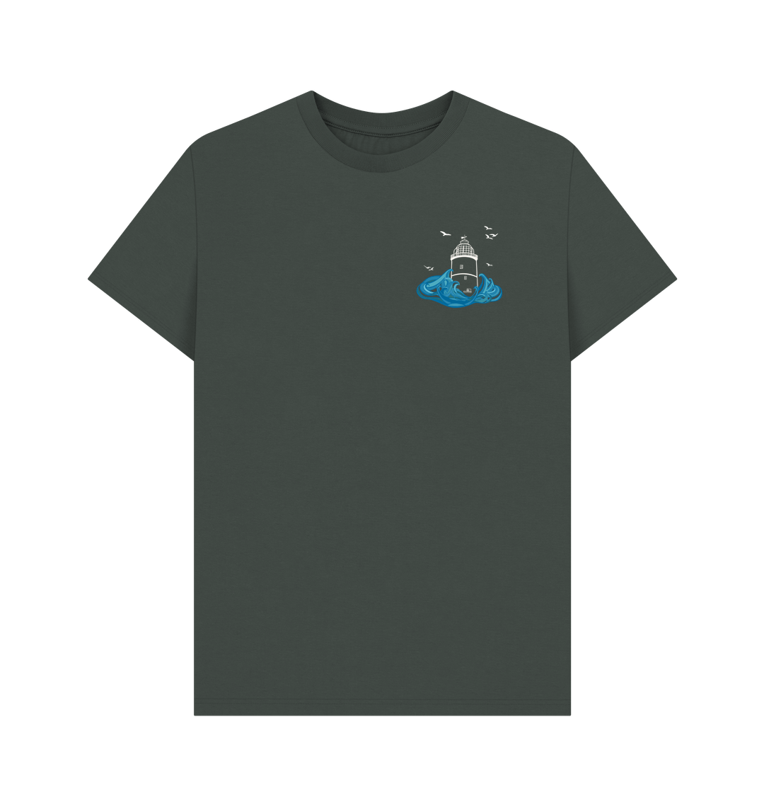 Dark Grey St Agnes Men's \/ Unisex Tee (plain back)