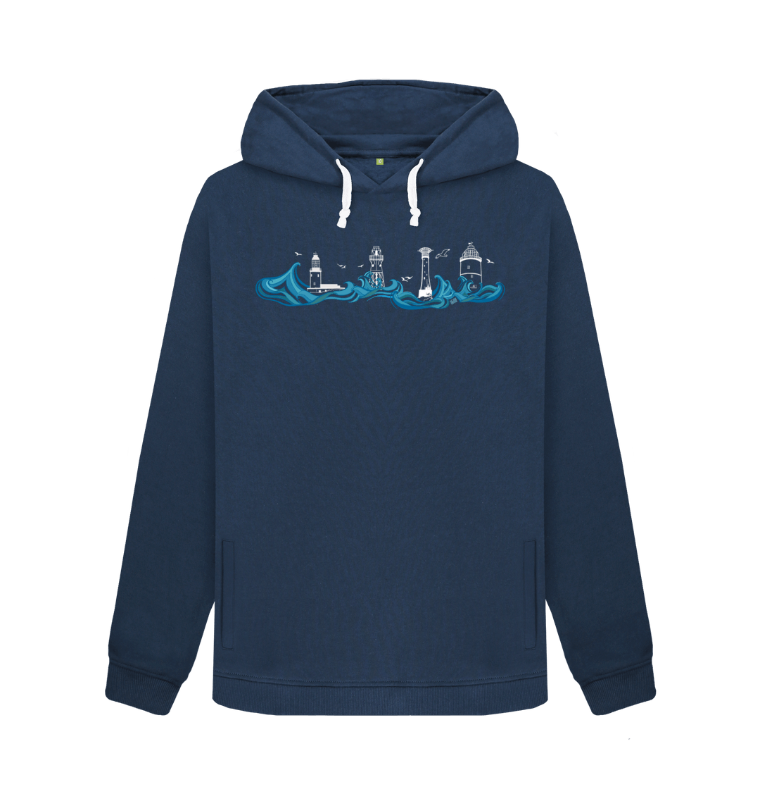 Navy Blue Printed Sweater