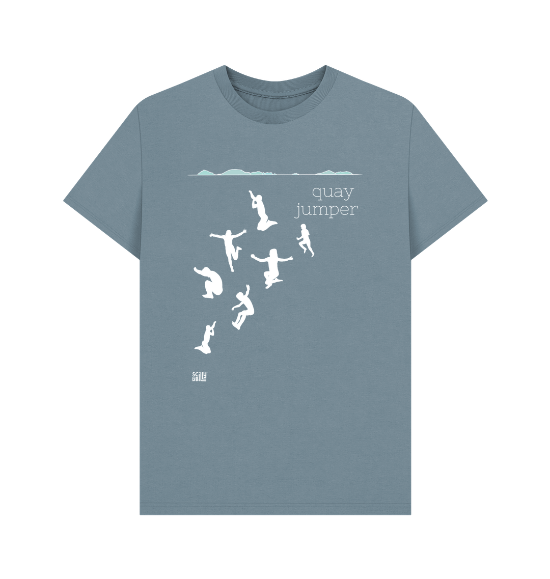 Stone Blue Printed T-shirt