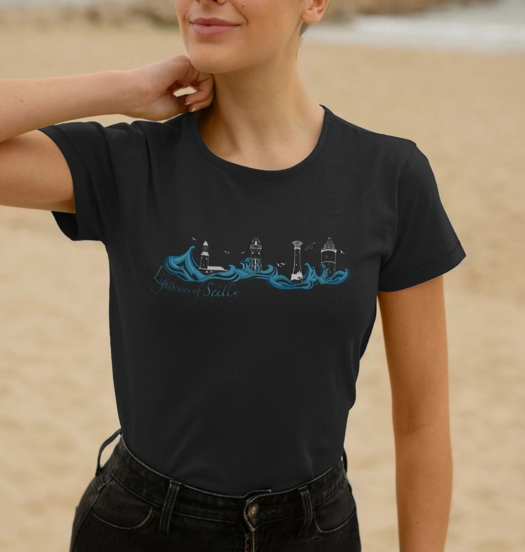 'Lighthouses of Scilly' Women’s Tee