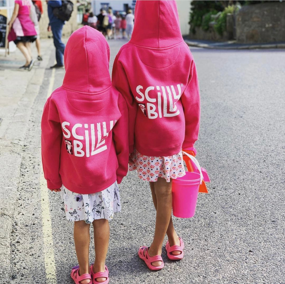 Fuchsia Pink Kids' Hoodie - Pullover