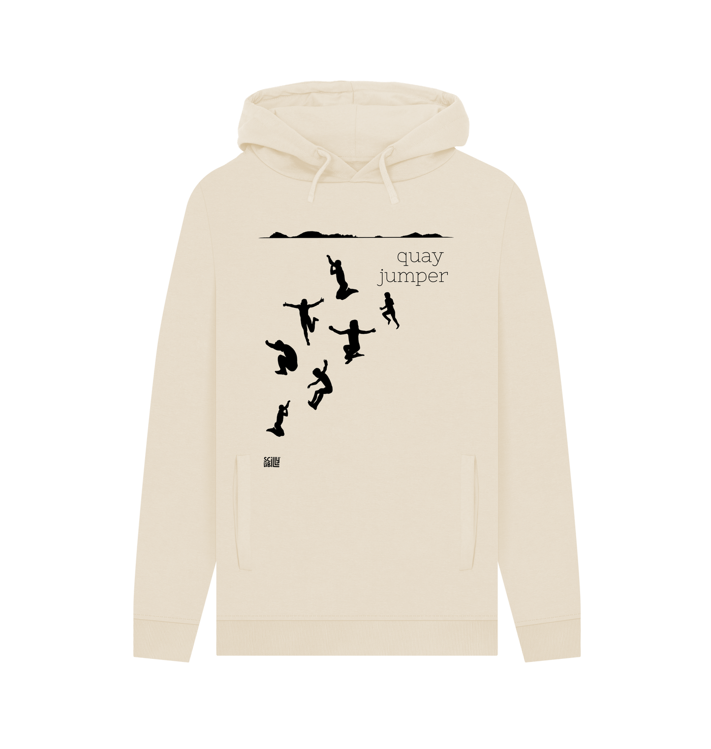 Oat Printed Hoody Front