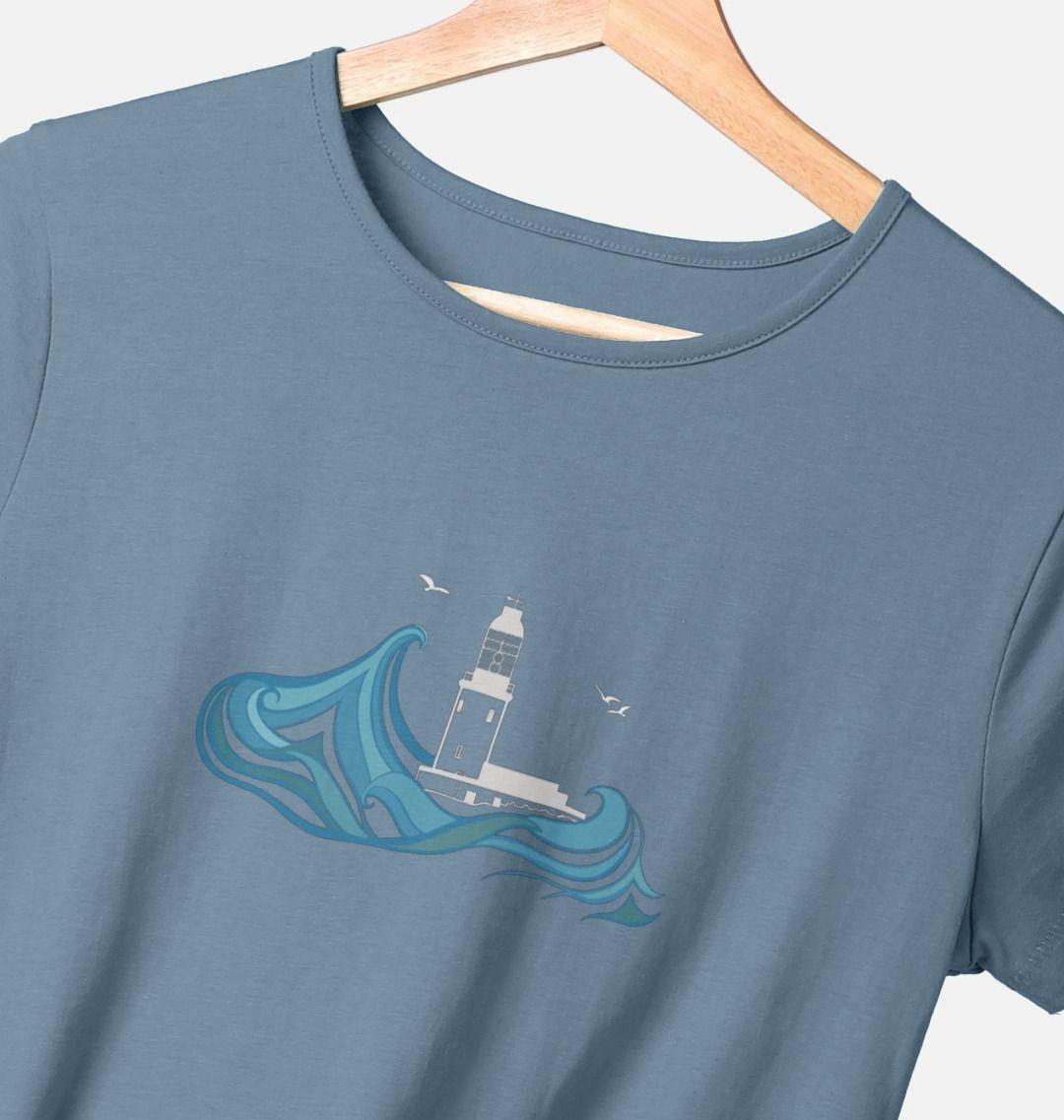 Round Island Women's Tee (plain back)