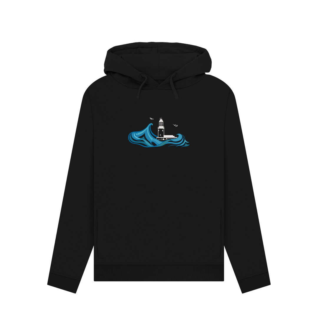 Black Round Island Women's Pullover Hoodie
