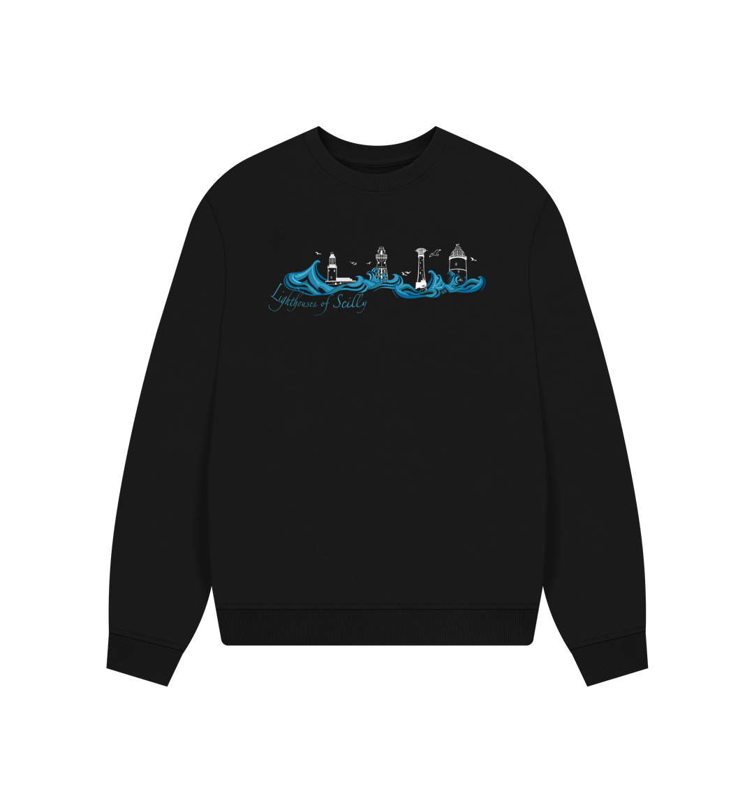 Black Printed Sweater