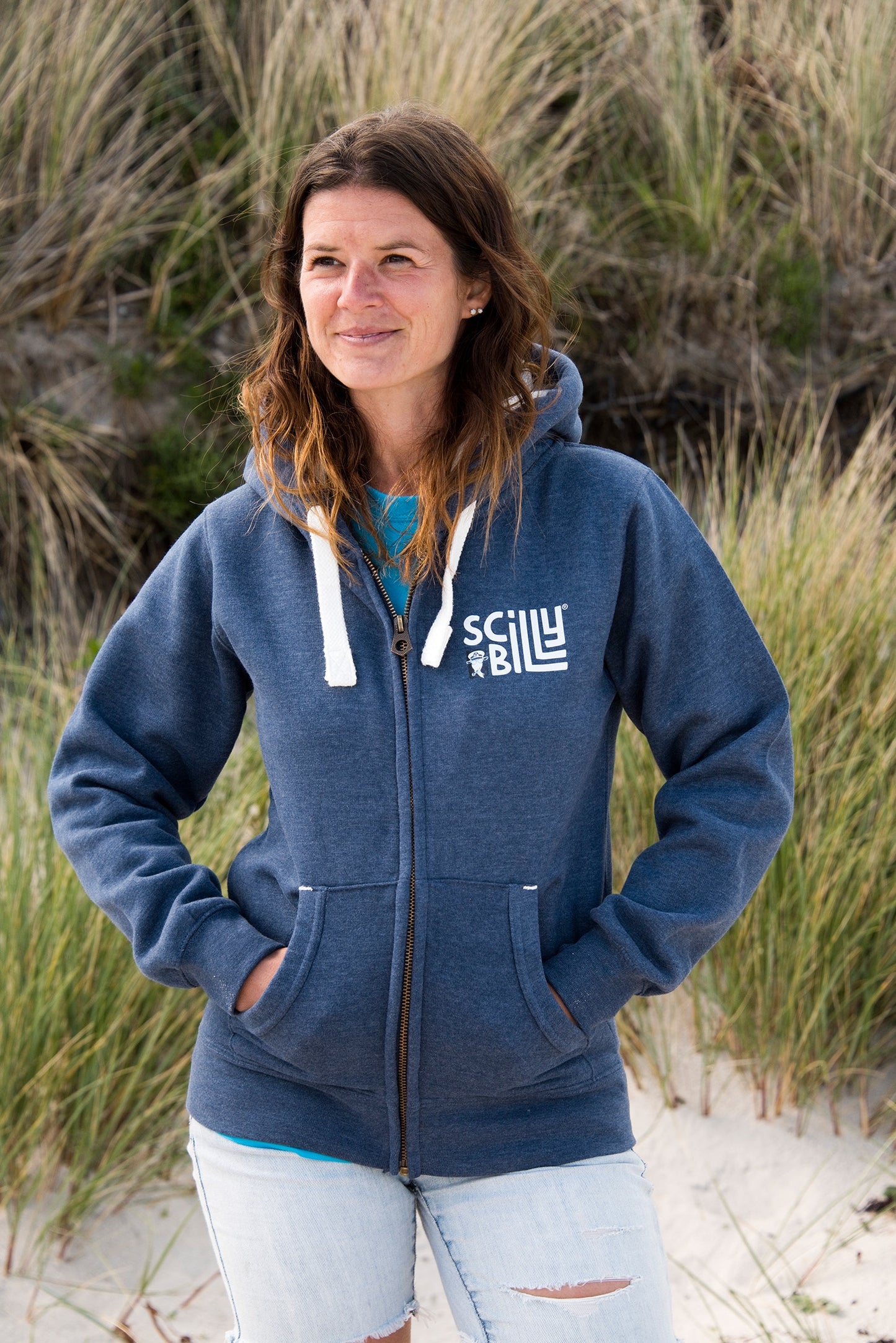 Vintage Navy Hoodie