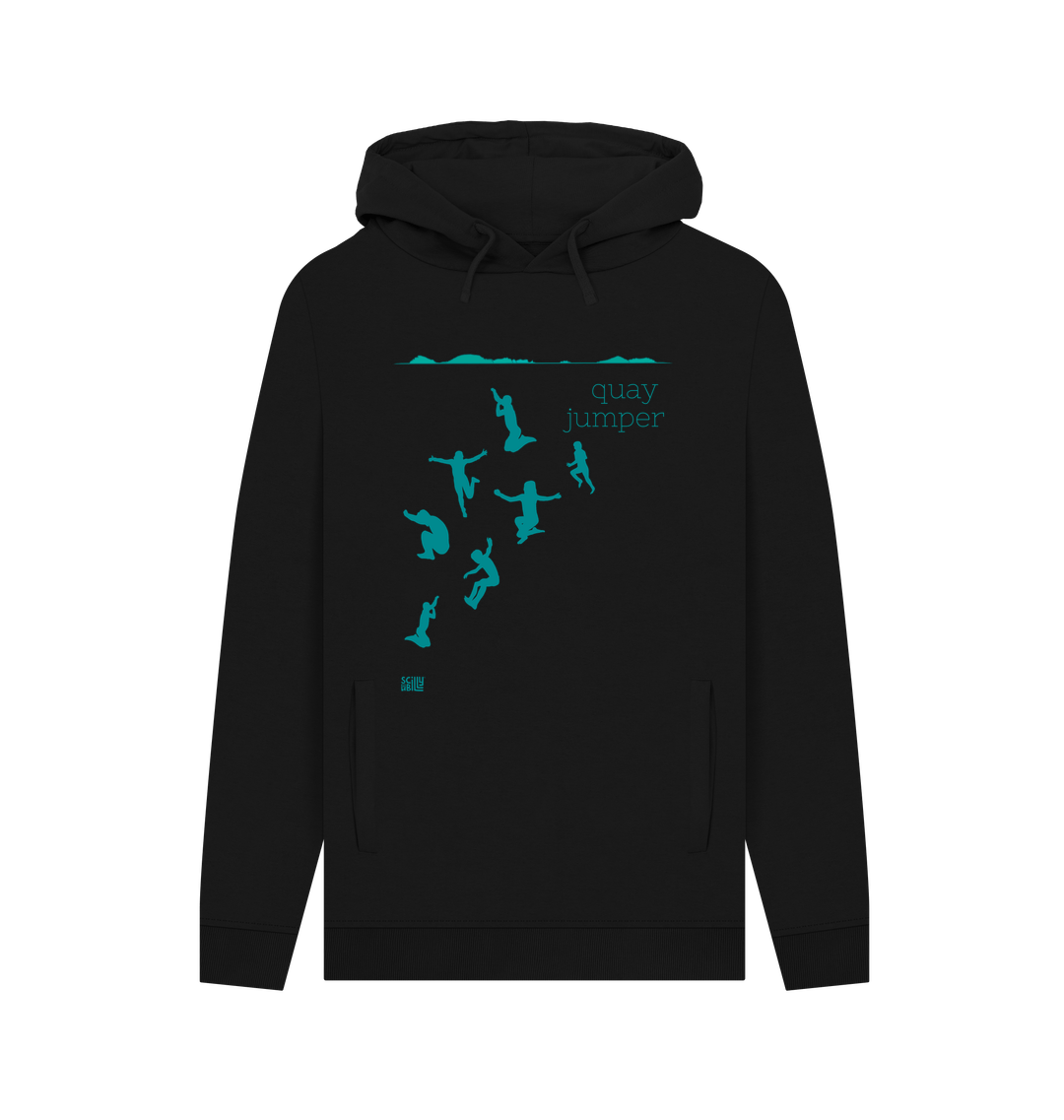 Black Printed Hoody