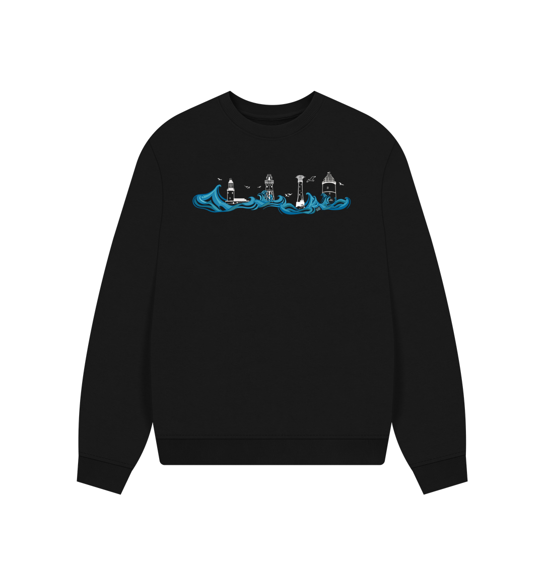Black Printed Sweater