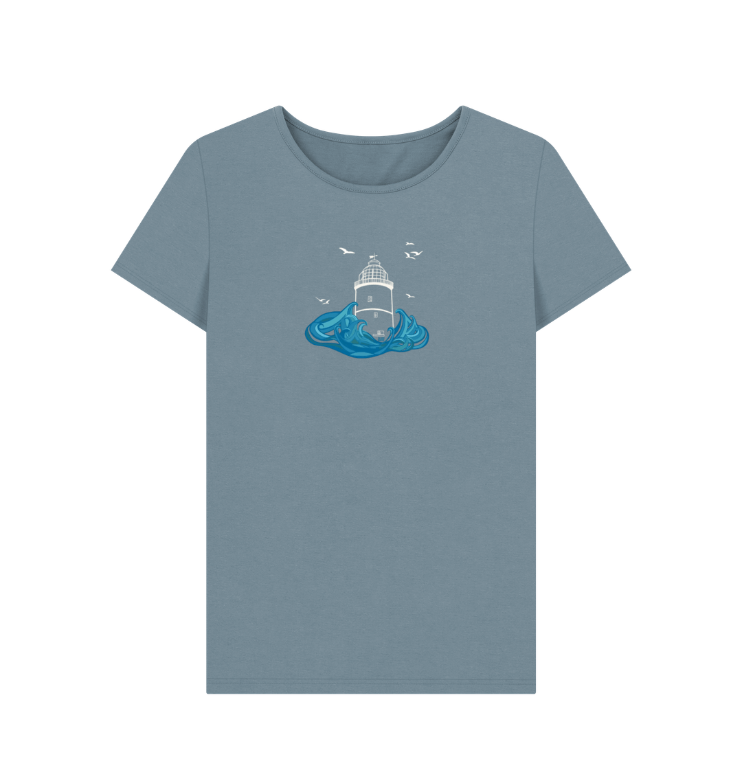 Stone Blue Printed T-shirt