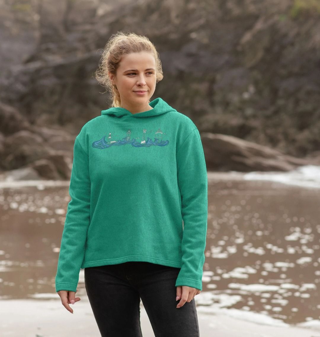 Lighthouses Remill® Relaxed Fit Women's Hoodie