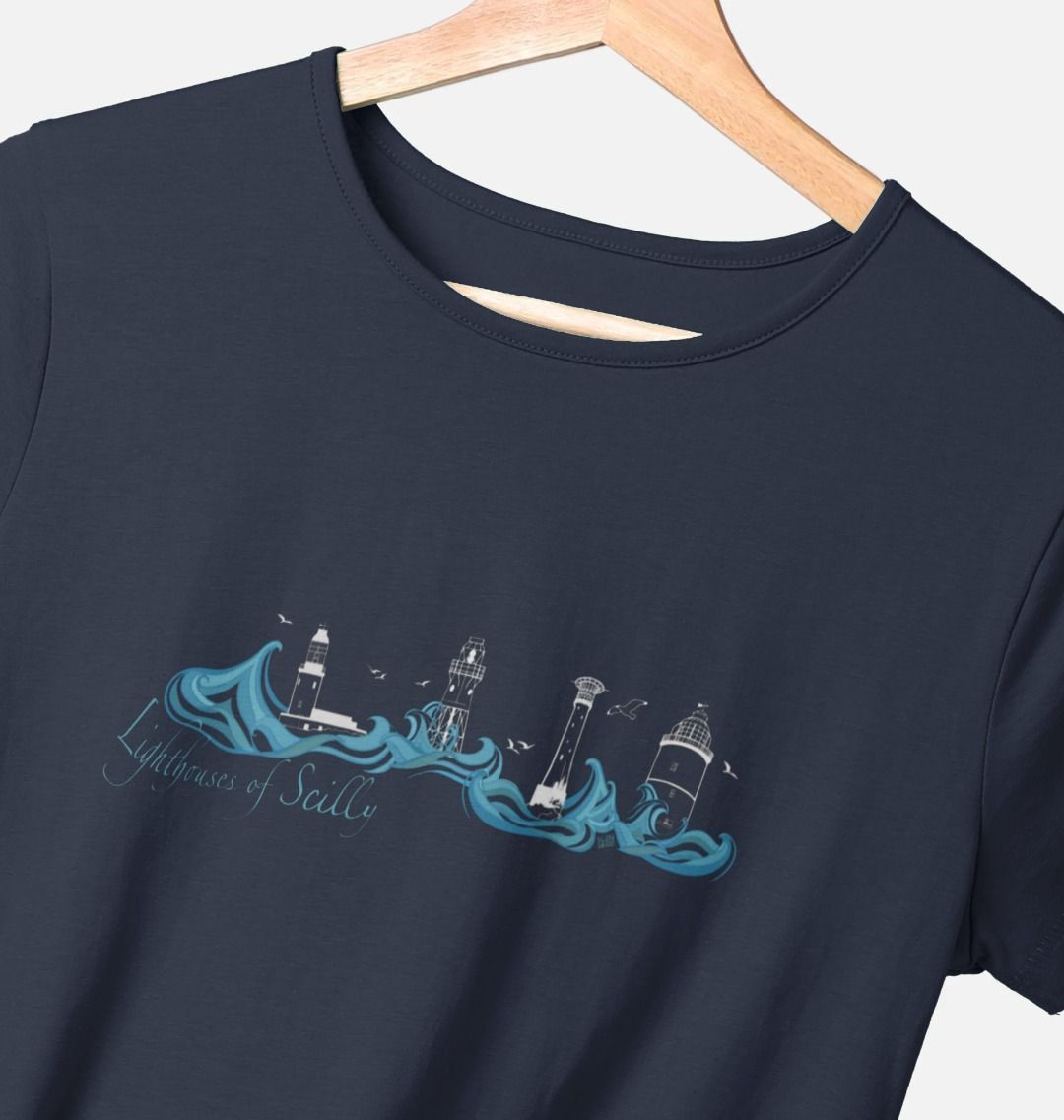 'Lighthouses of Scilly' Women’s Tee