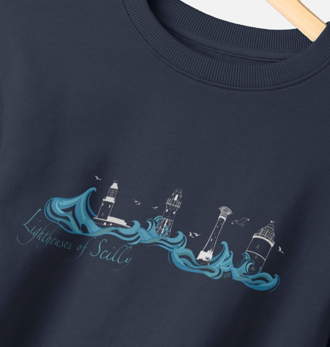 'Lighthouses of Scilly' Women’s Crew Neck Sweater