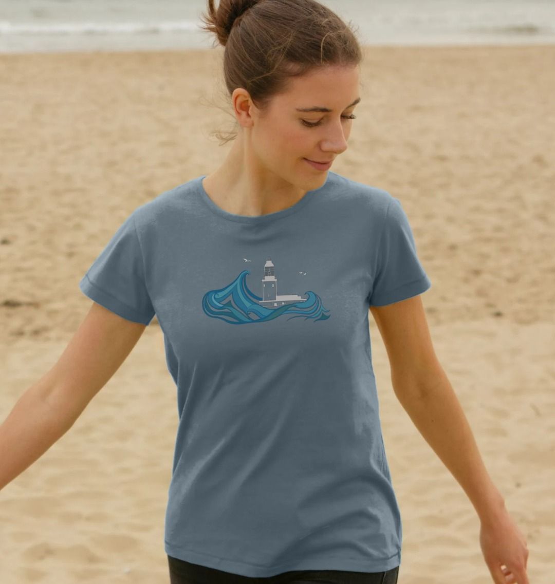 Round Island Women's Tee (plain back)