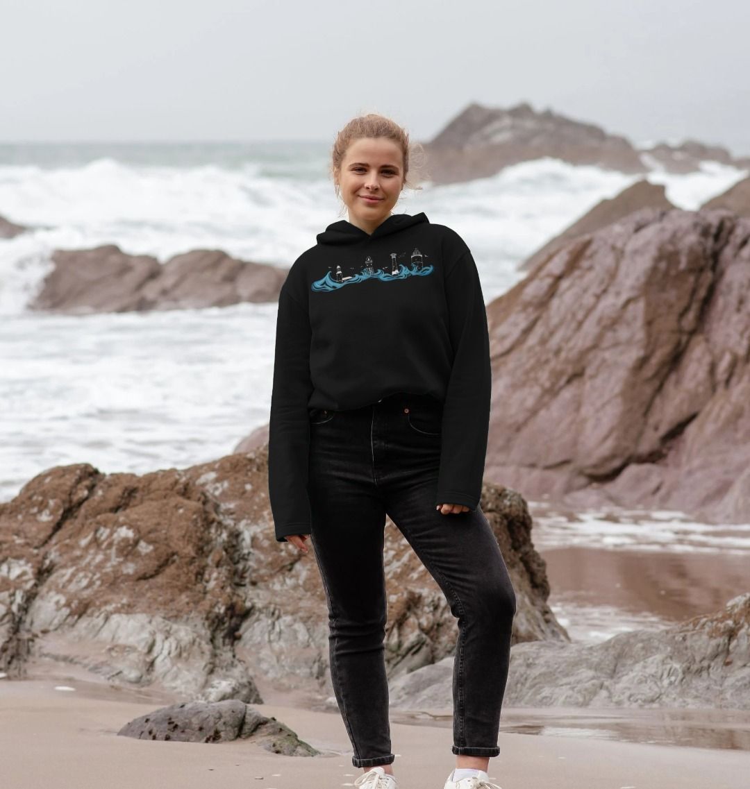 Lighthouses Remill® Relaxed Fit Women's Hoodie