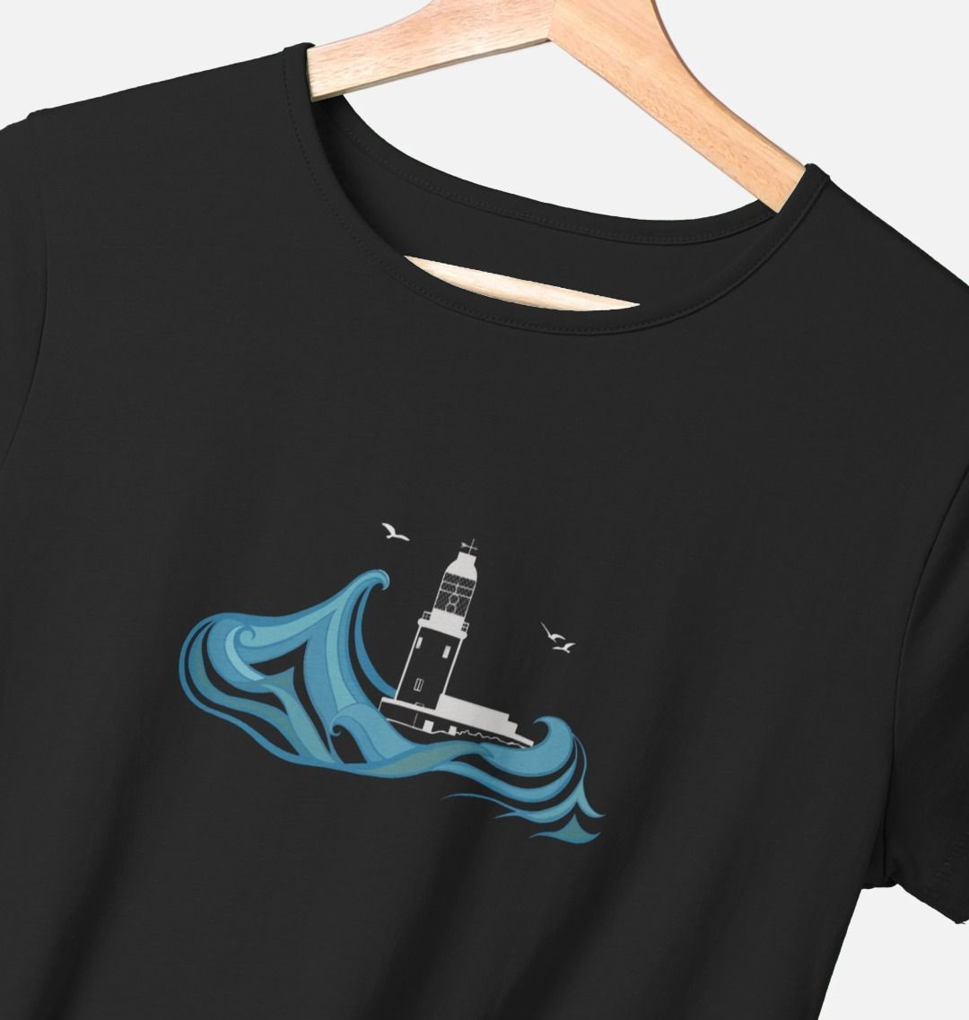 Round Island Women's Tee (plain back)