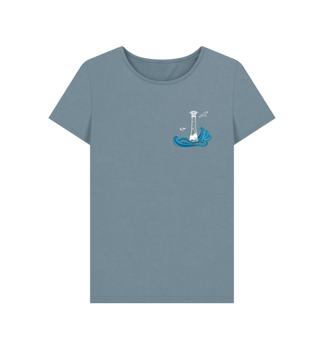 Stone Blue Bishop Rock Women's Tee (plain back)