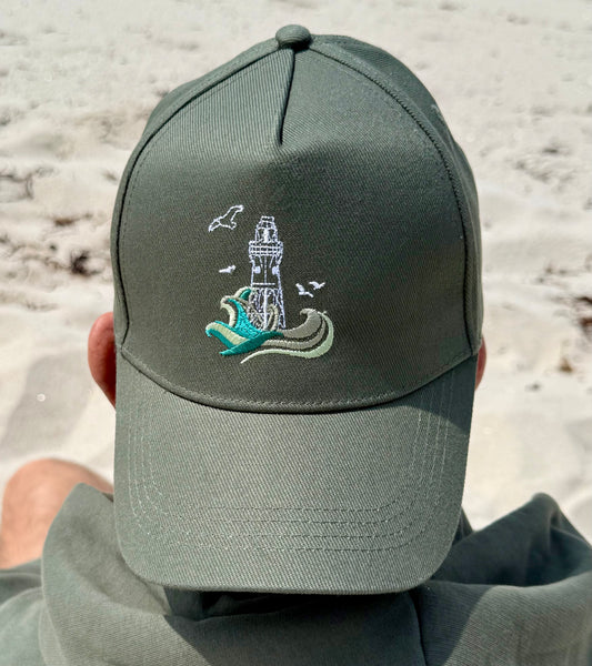 Peninnis Lighthouse Embroidered Cap - Khaki