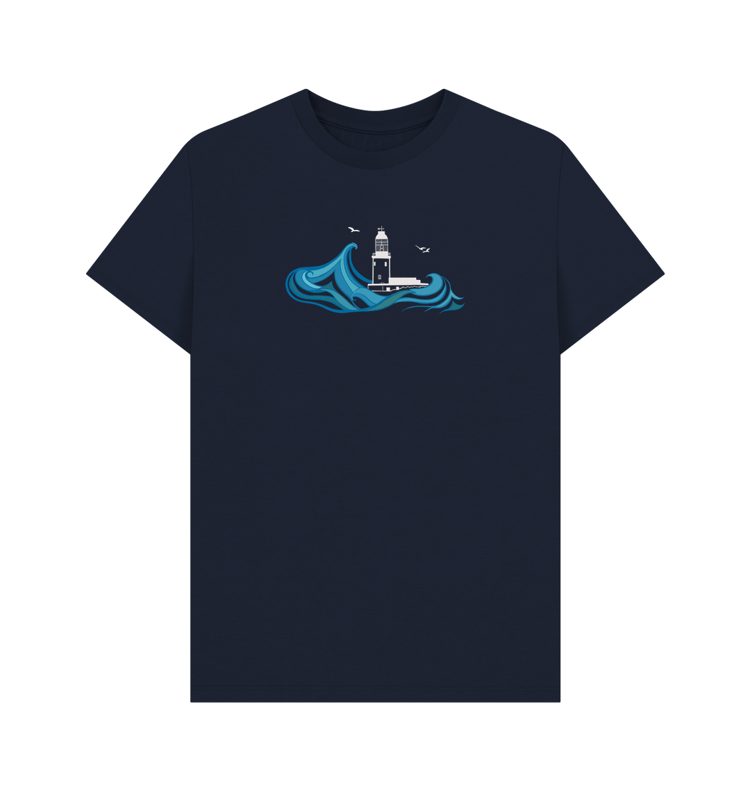 Navy Blue Round Island Men's Tee