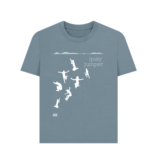 Stone Blue Printed T-shirt