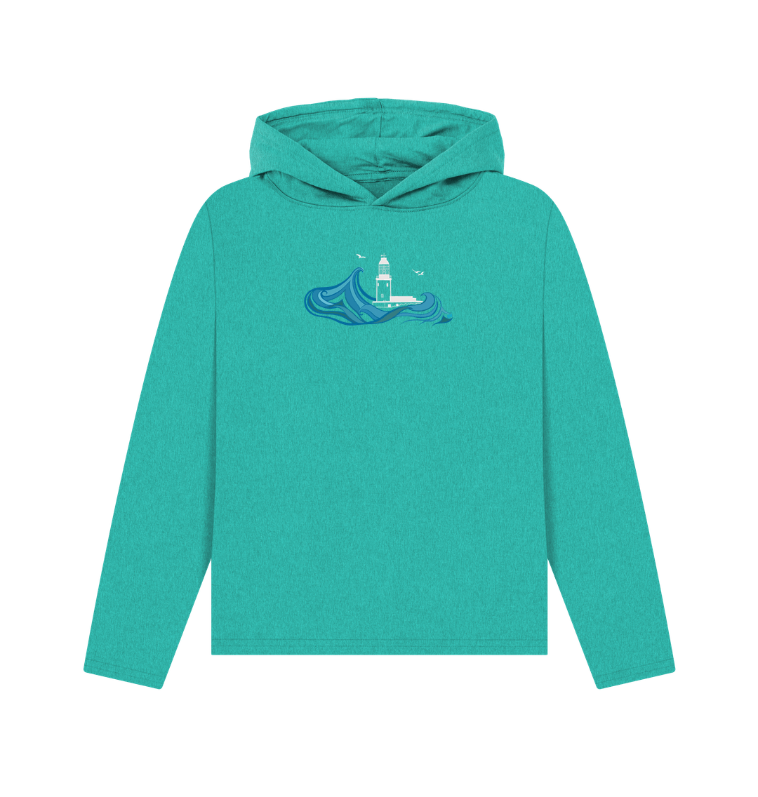 Seagrass Green Round Island Remill\u00ae Relaxed Fit Women's Hoodie