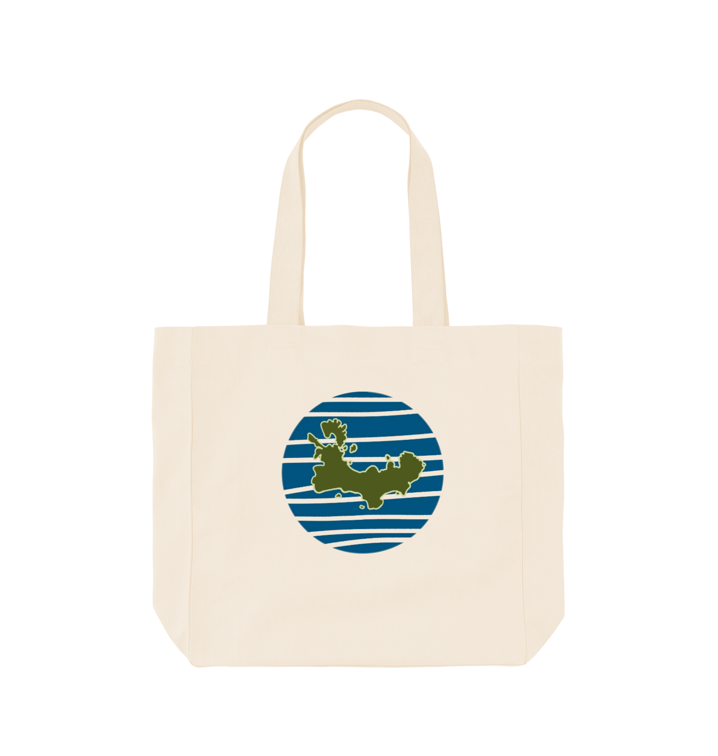 Natural Printed Bag Front