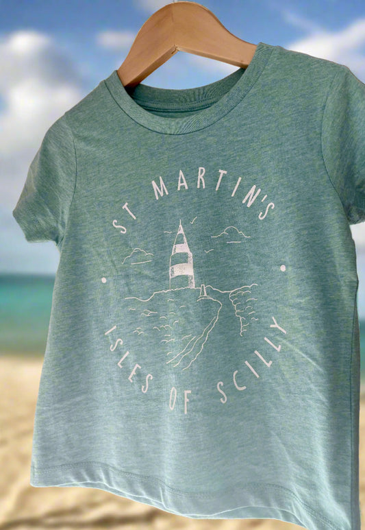 Kids 'St Martins' Organic Tee - Green