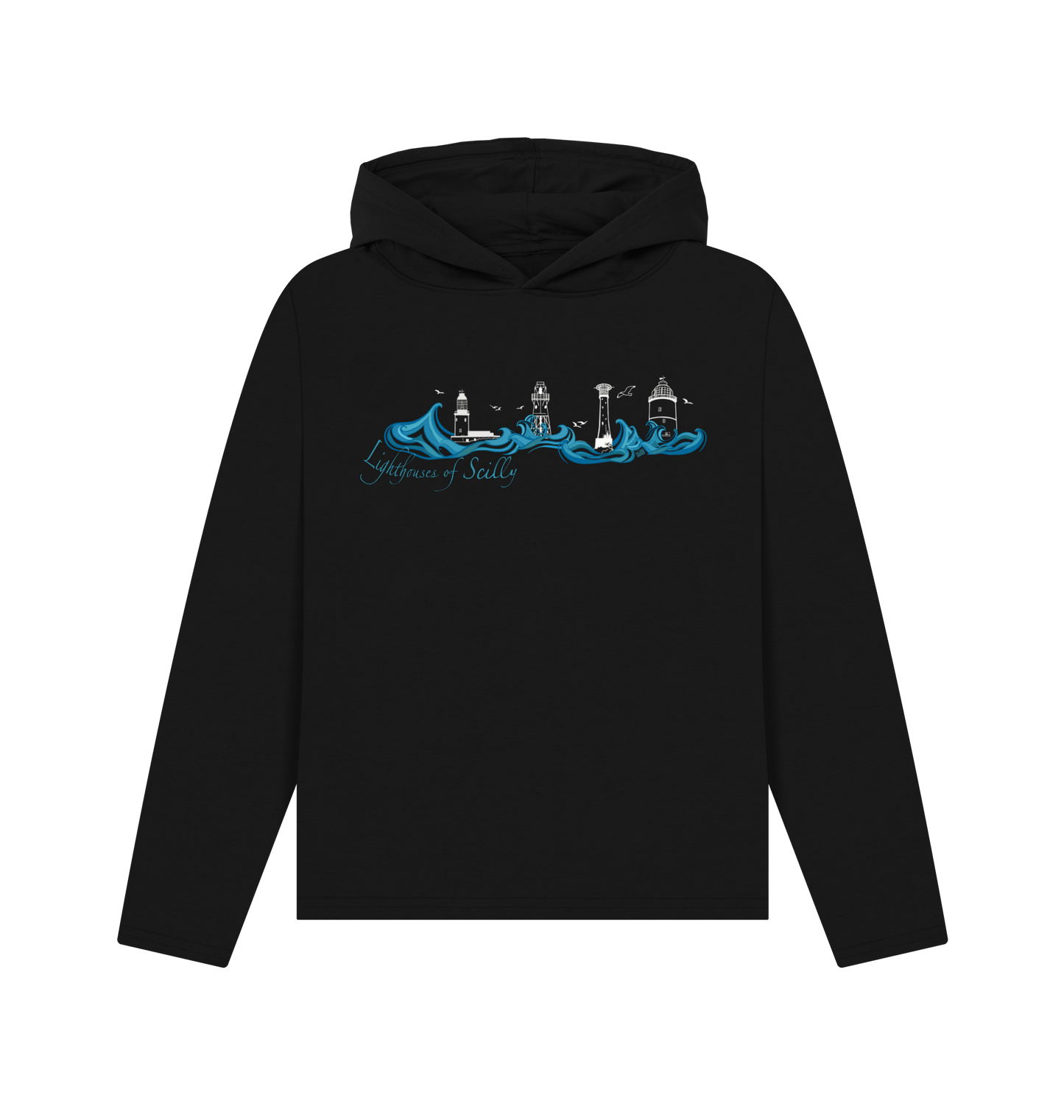 Black Recycled Hoody Front