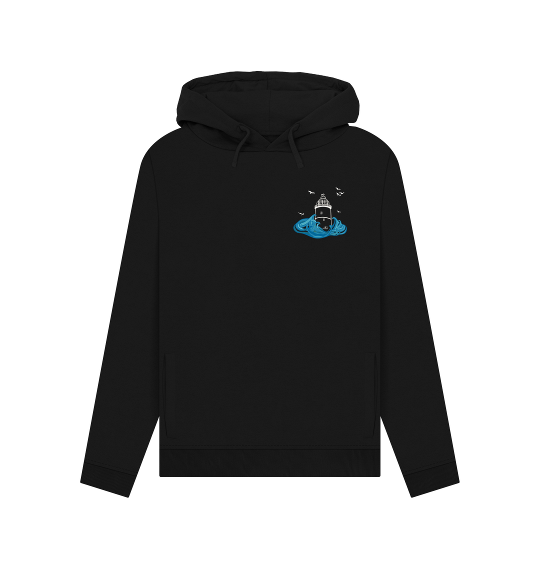 Black St Agnes Women's Hoodie (plain back)