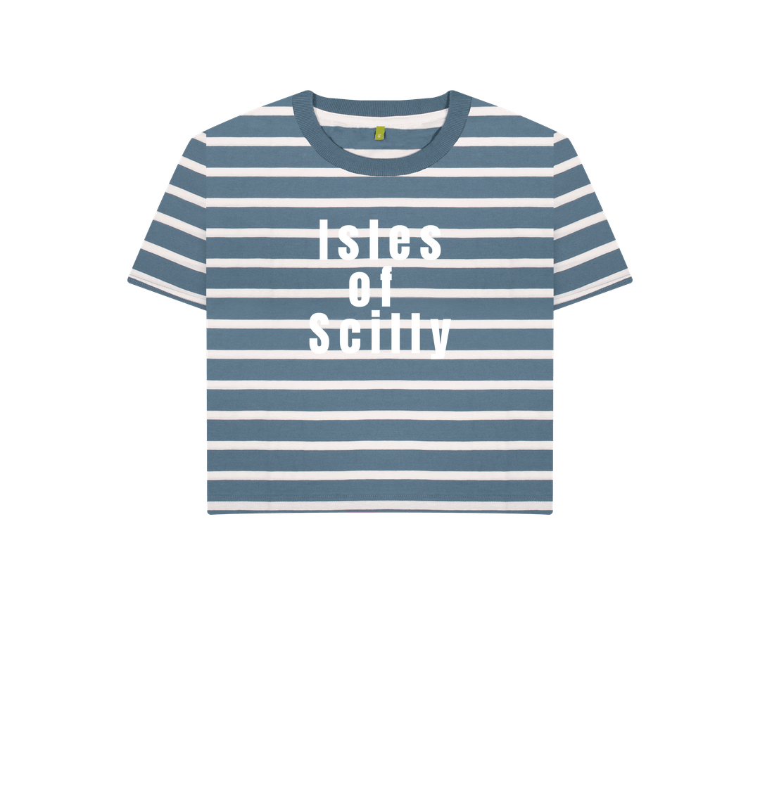 Blue Stripes Printed T-shirt