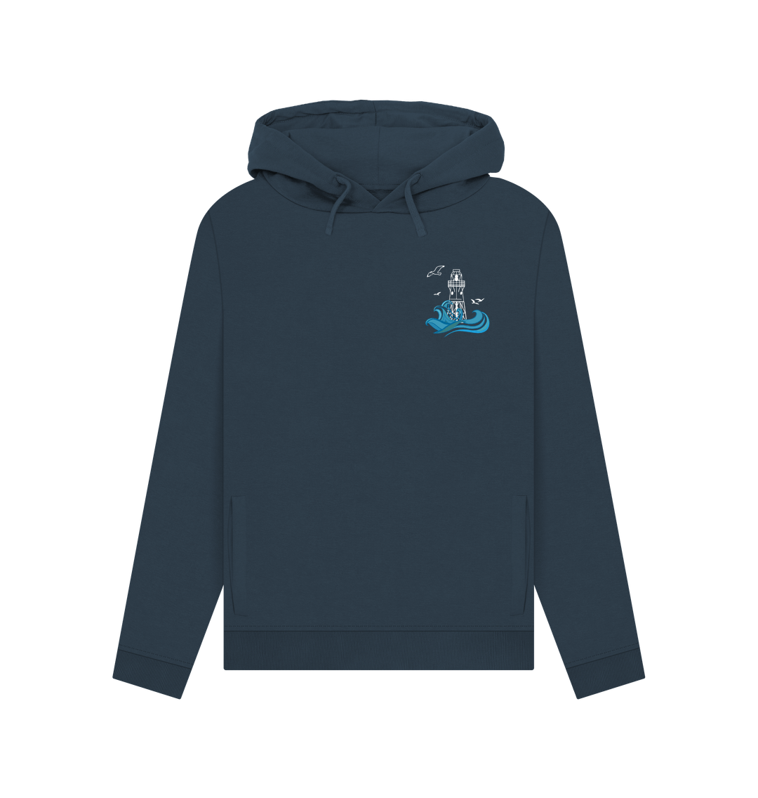 Navy Blue Peninnis Head Women's Pullover Hoodie