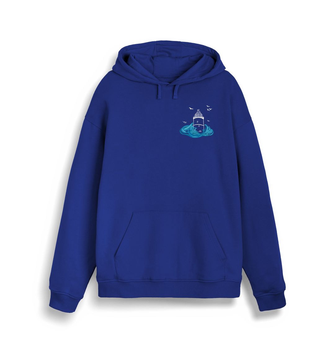 Worker Blue St Agnes Unisex Kangaroo Pocket Hoodie (plain back)