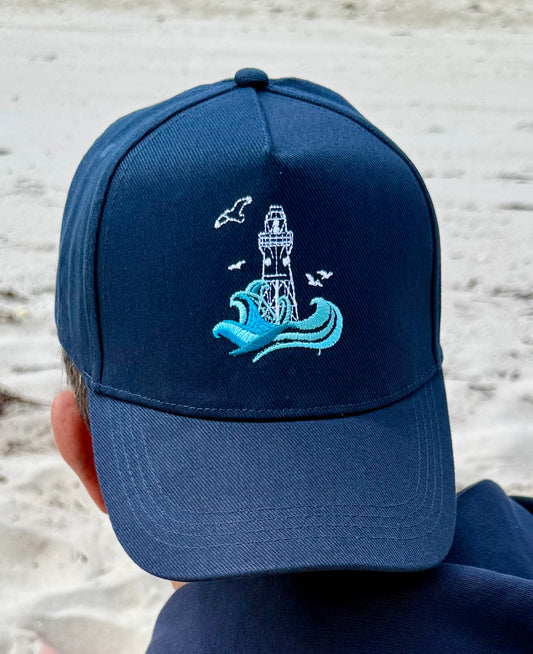 Peninnis Lighthouse Embroidered Cap - Navy