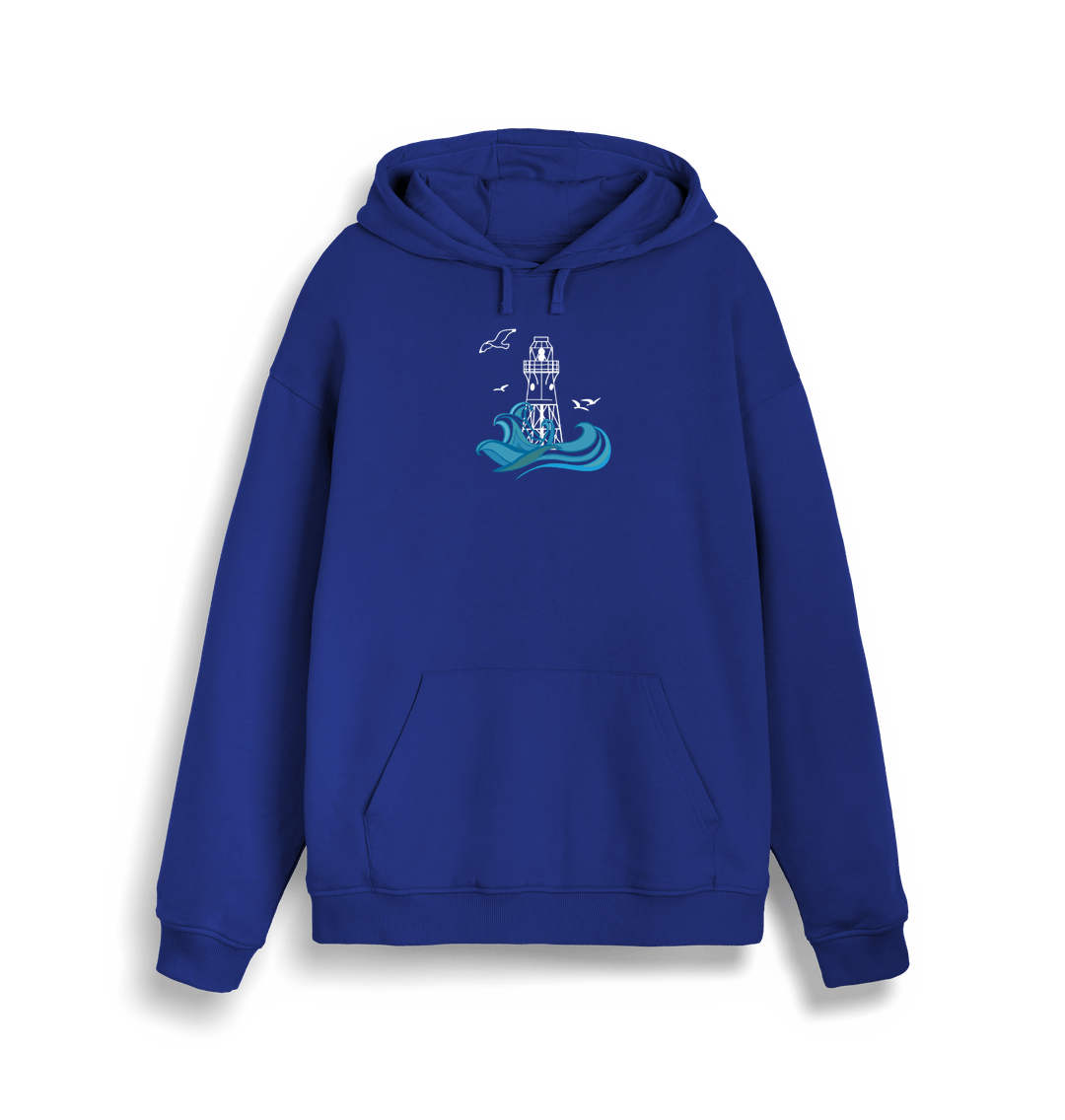 Worker Blue Peninnis Unisex Kangaroo Pocket Hoodie (plain back)