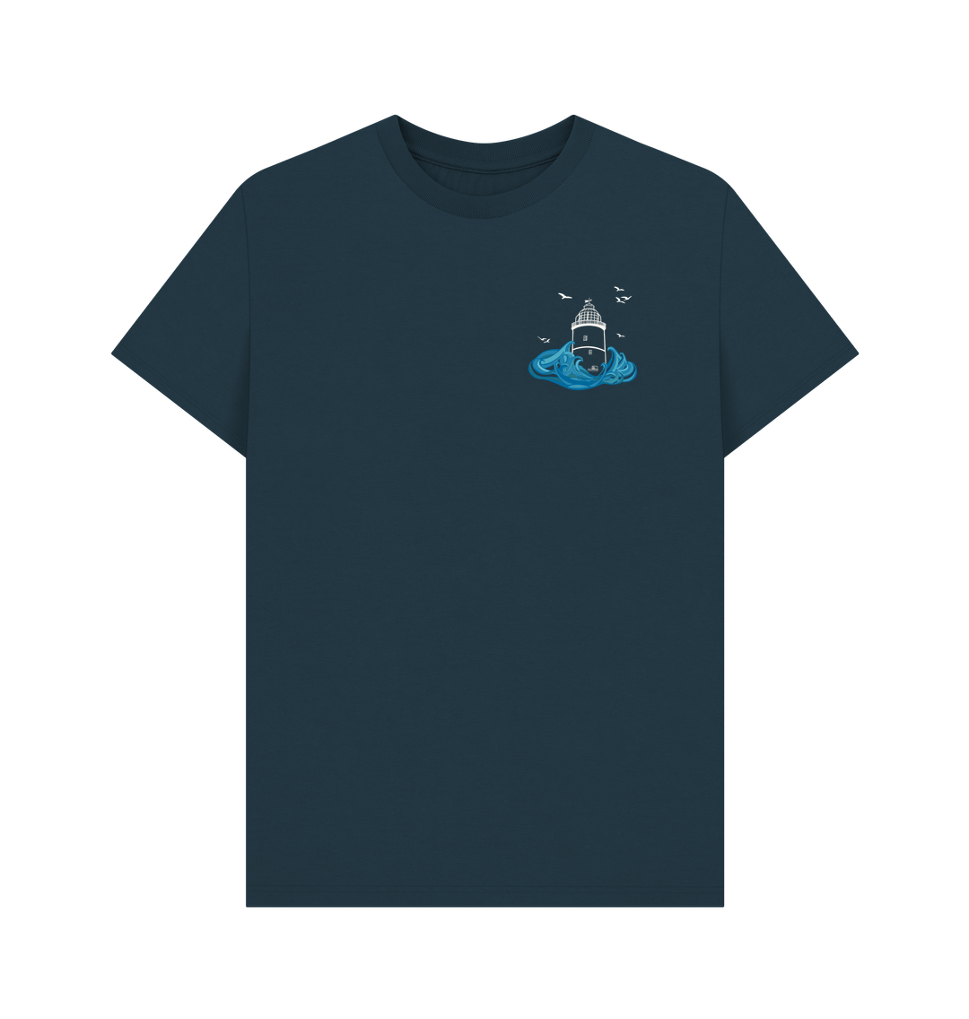 Denim Blue St Agnes Men's Tee (plain back)