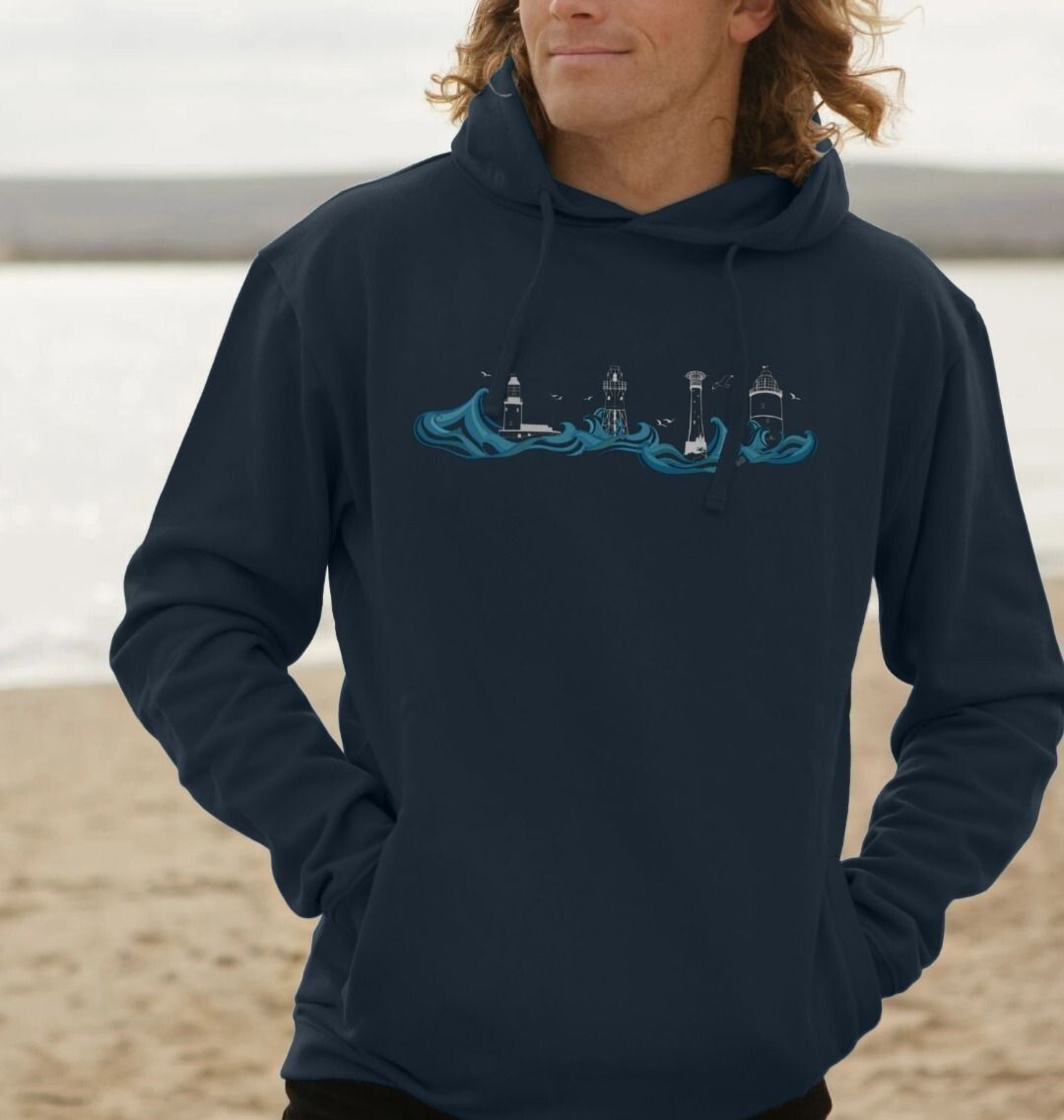 Lighthouses Men's Hoodie (without text)