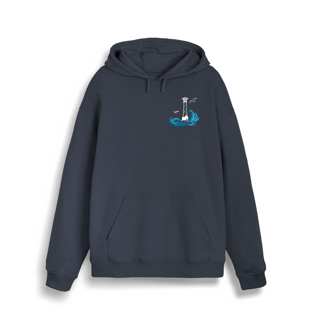 India Ink Grey Bishop Rock Unisex Kangaroo Pocket Hoodie