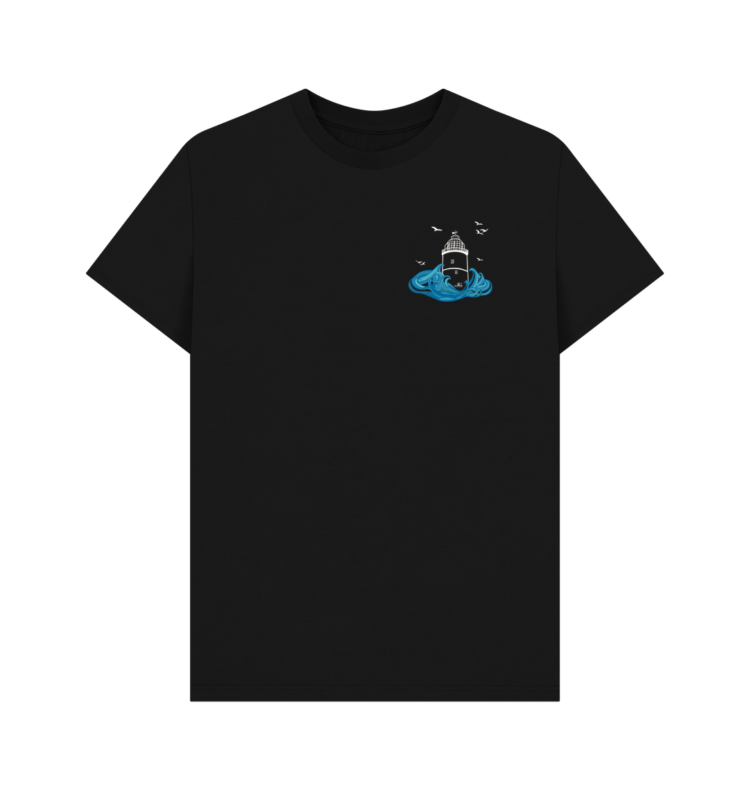 Black St Agnes Men's Tee (plain back)