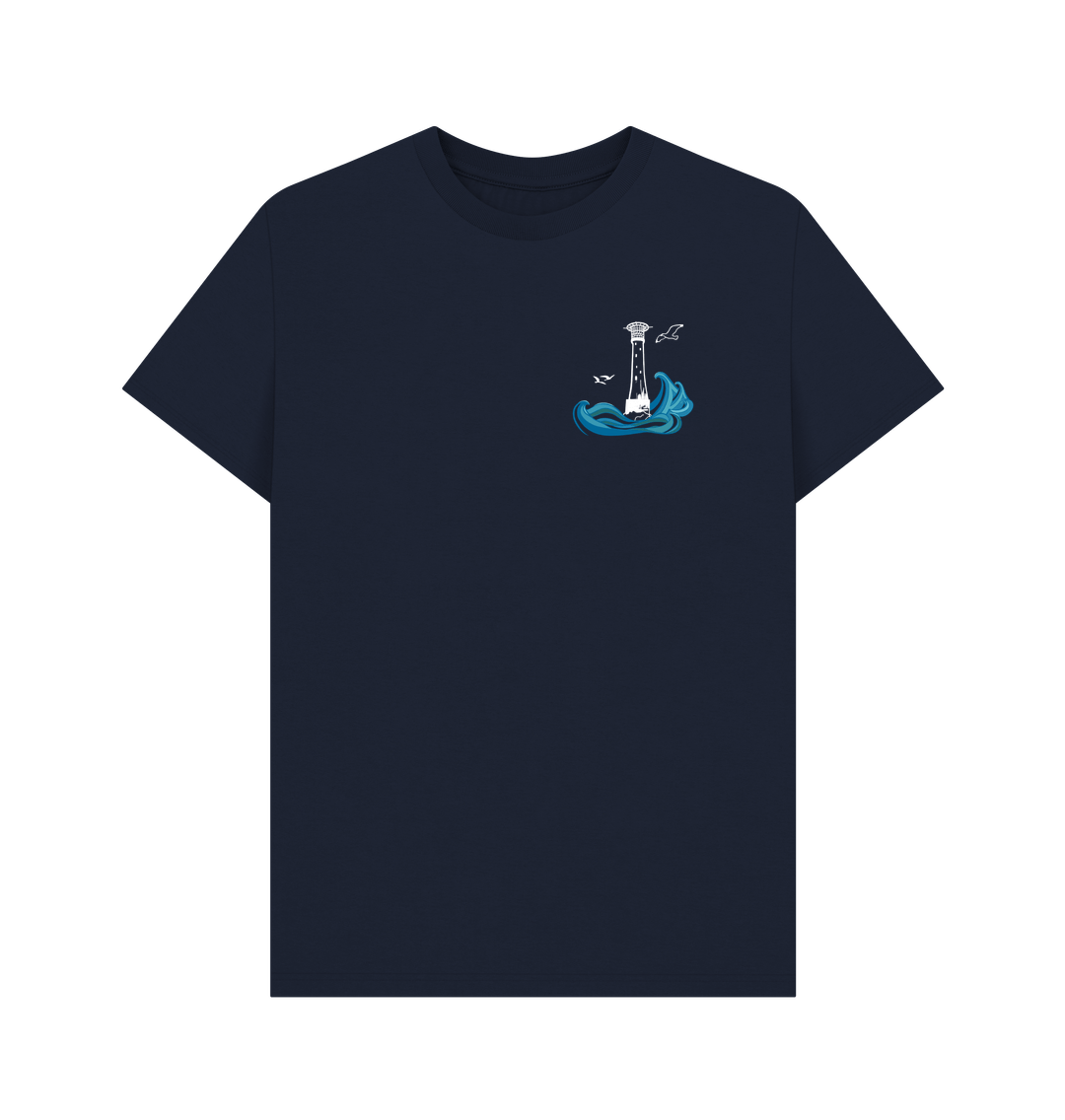 Navy Blue Bishop Rock Men's \/ Unisex Tee