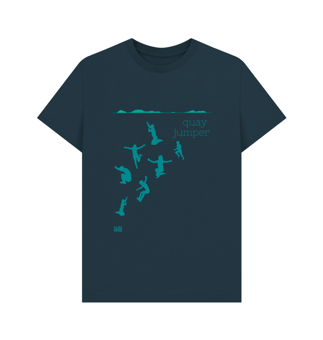 Denim Blue Printed T-shirt