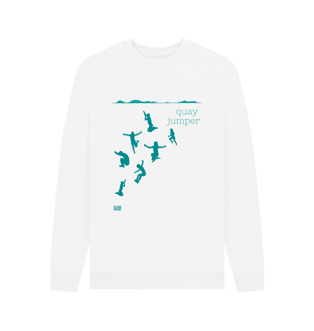 White Printed Sweater