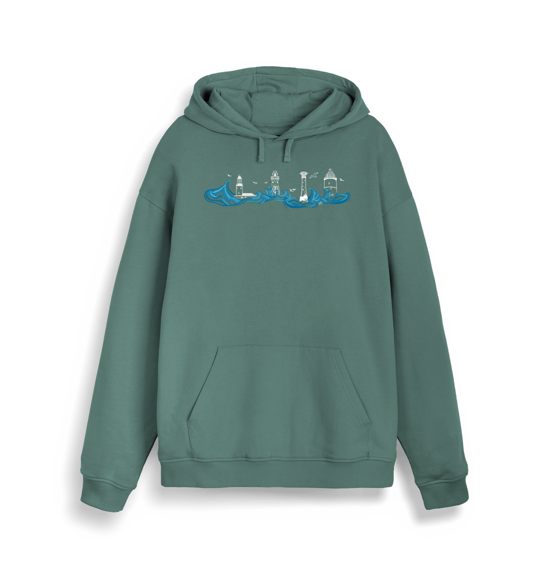 Green Bay Lighthouses Unisex Kangaroo Pocket Hoodie