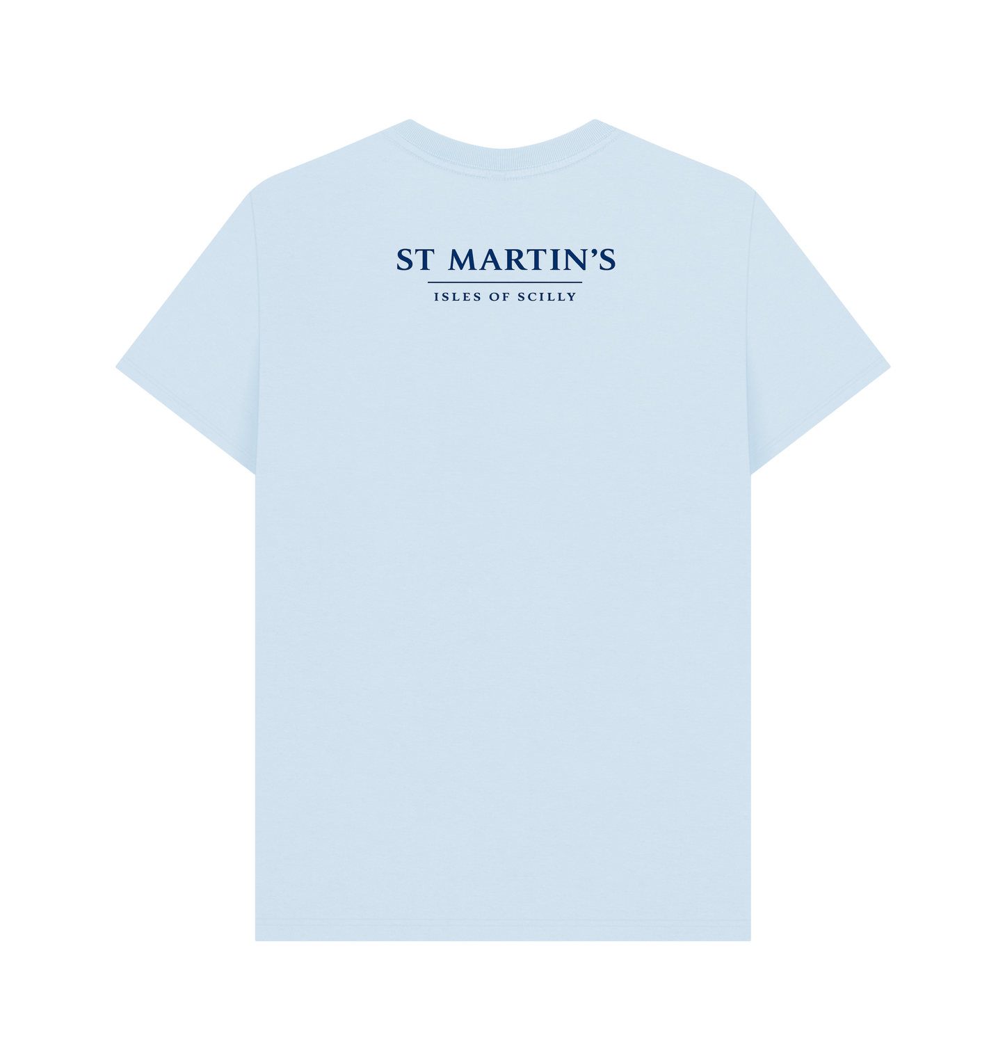 Sky Blue Printed T-shirt Back