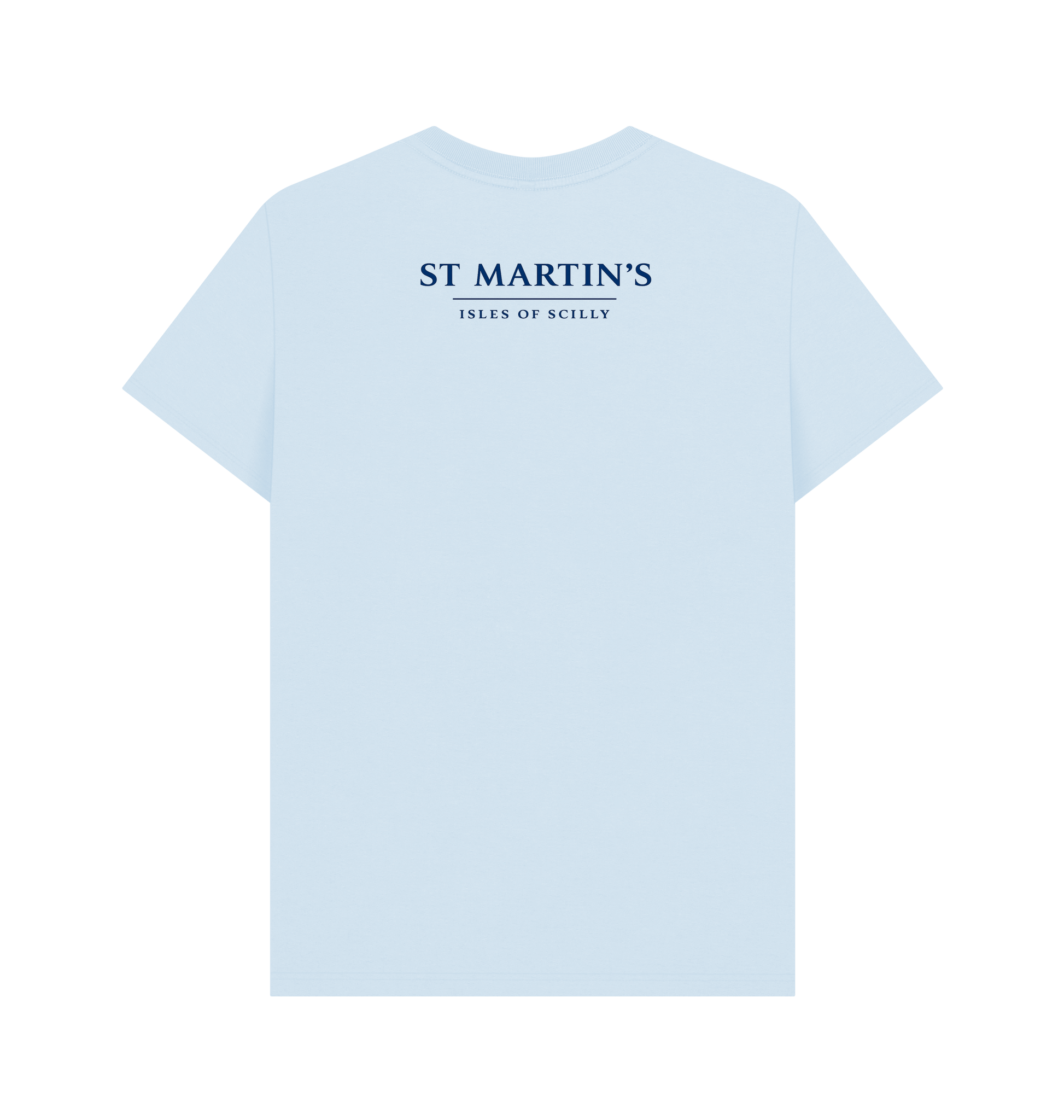Sky Blue Printed T-shirt Back