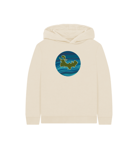 Oat Printed Kids Hoodie Front