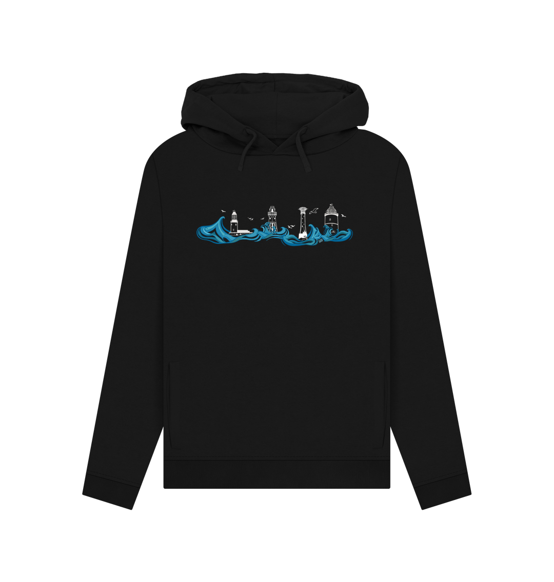 Black Lighthouses Women's Pullover Hoodie