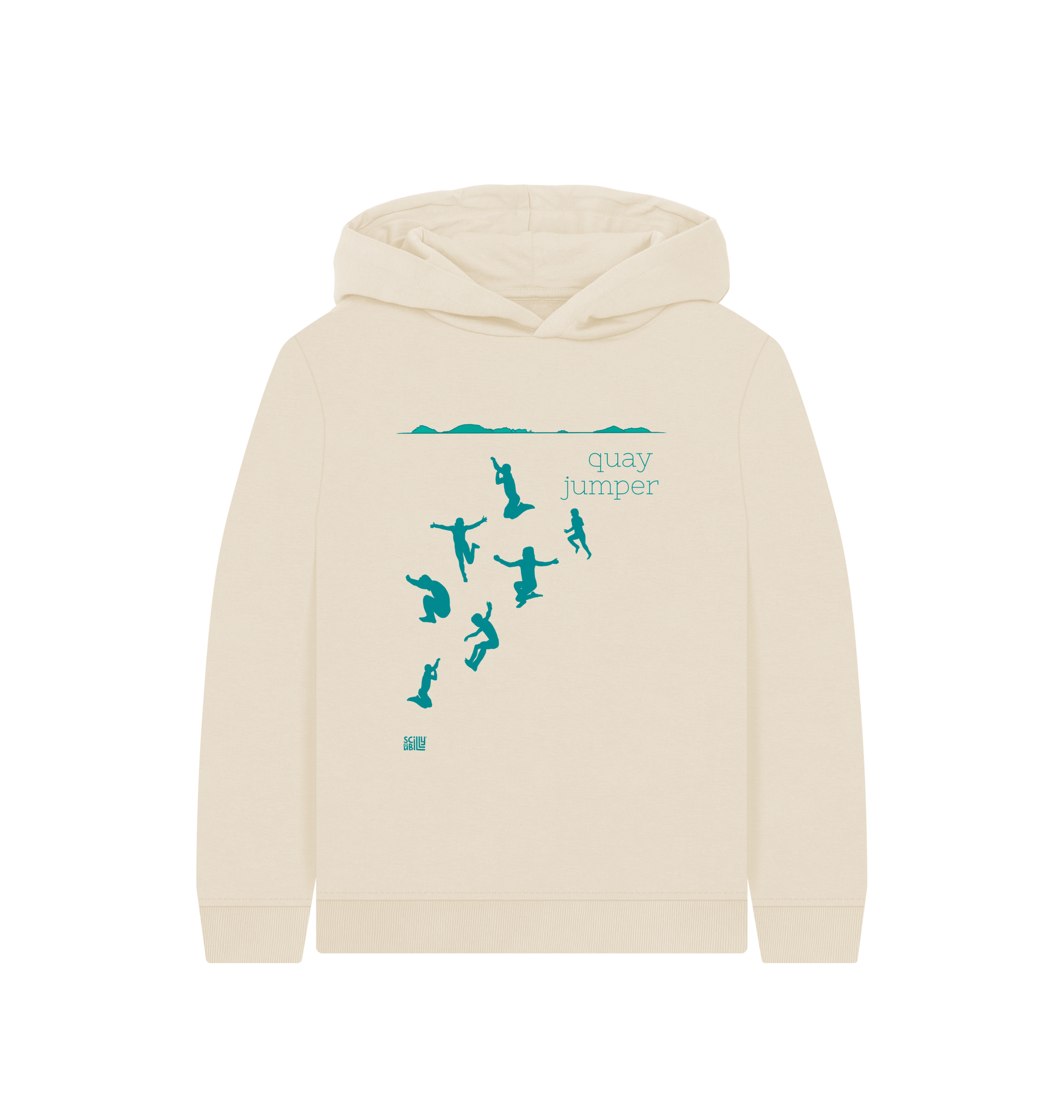 Oat Printed Kids Hoodie Front