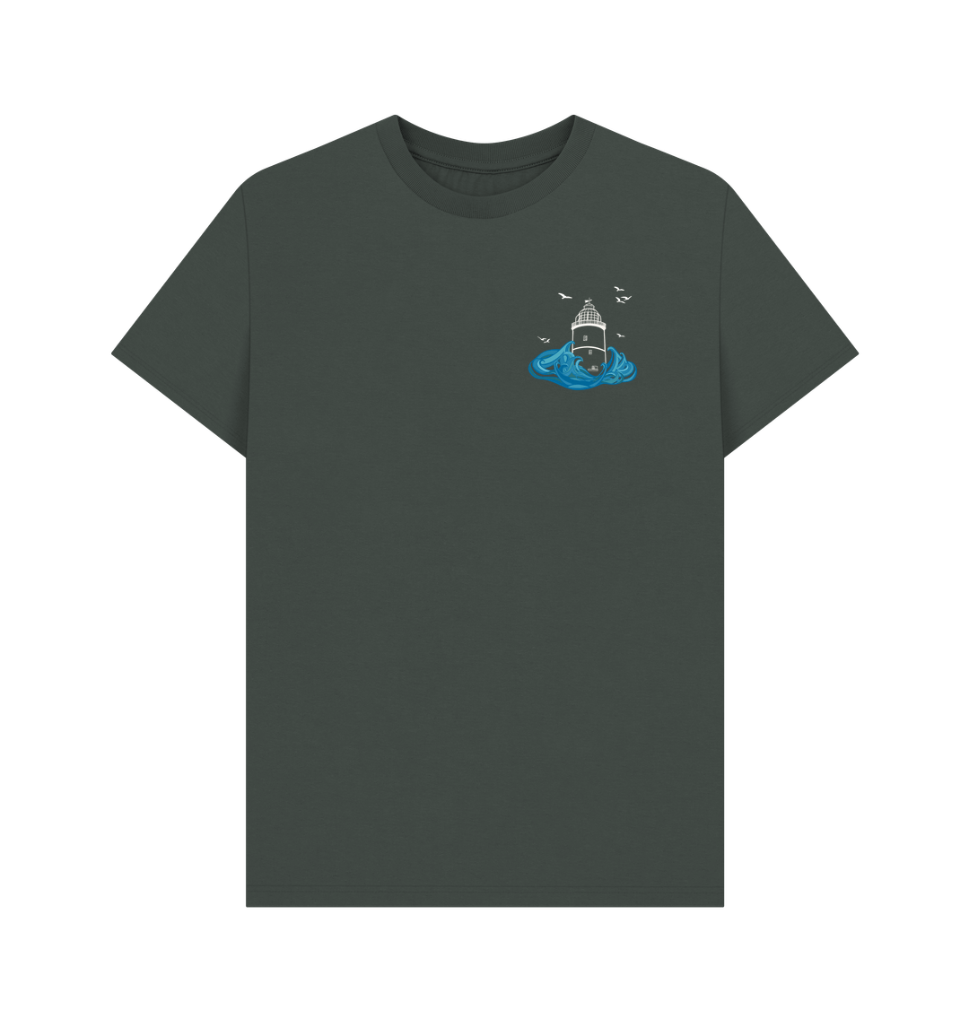 Dark Grey St Agnes Men's Tee (plain back)